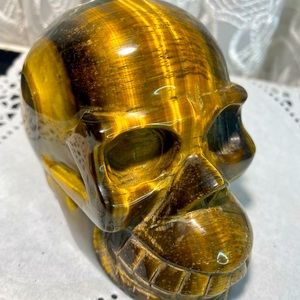 Beautiful large Blue Tiger’s Eye Skull